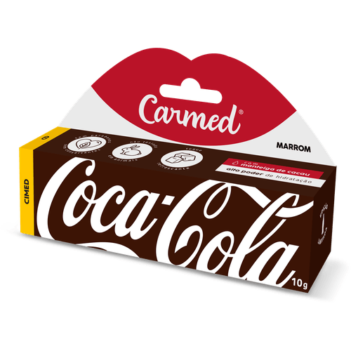 Hidratante Labial Carmed Coca-cola Marrom 10g